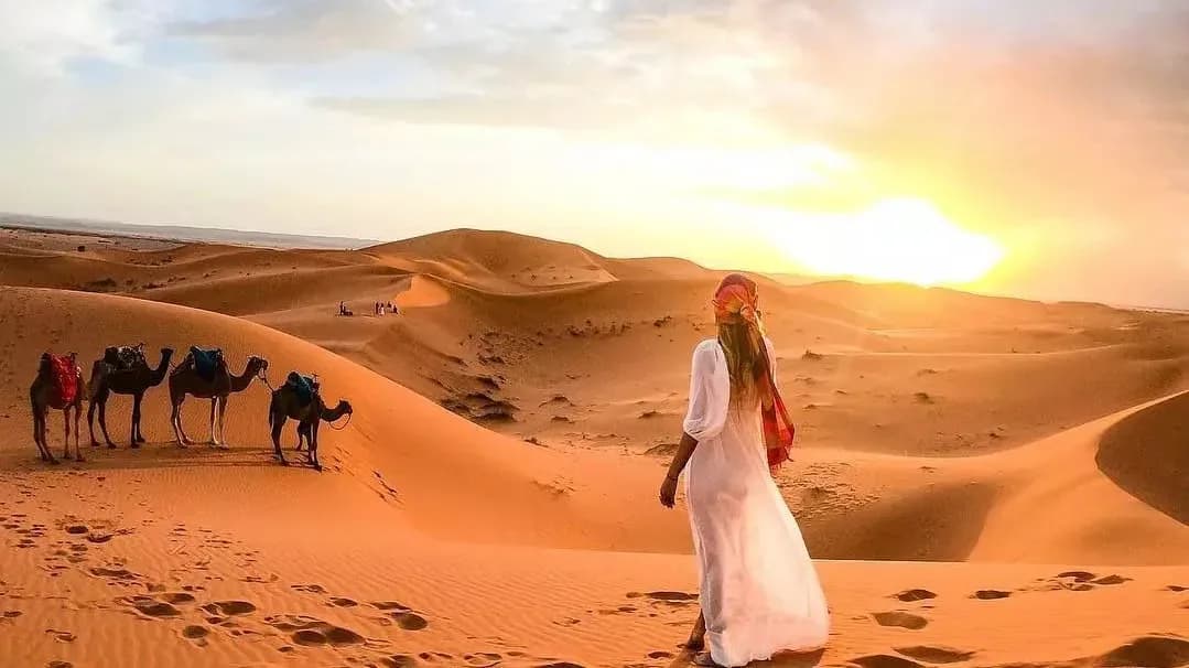 Camel Ride Through Morocco’s Desert & Mountain Landscapes