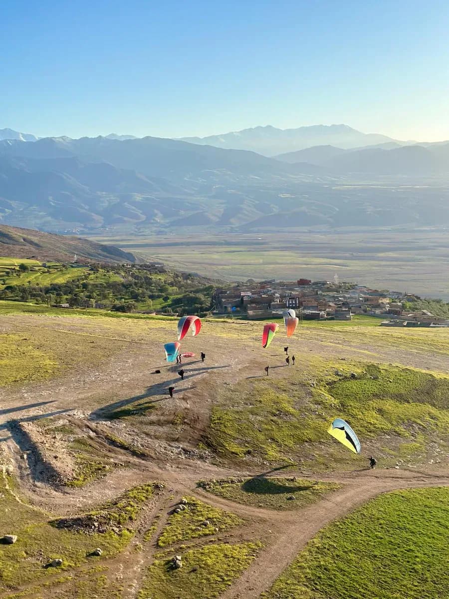 Paragliding Over Morocco’s Mountain Valleys