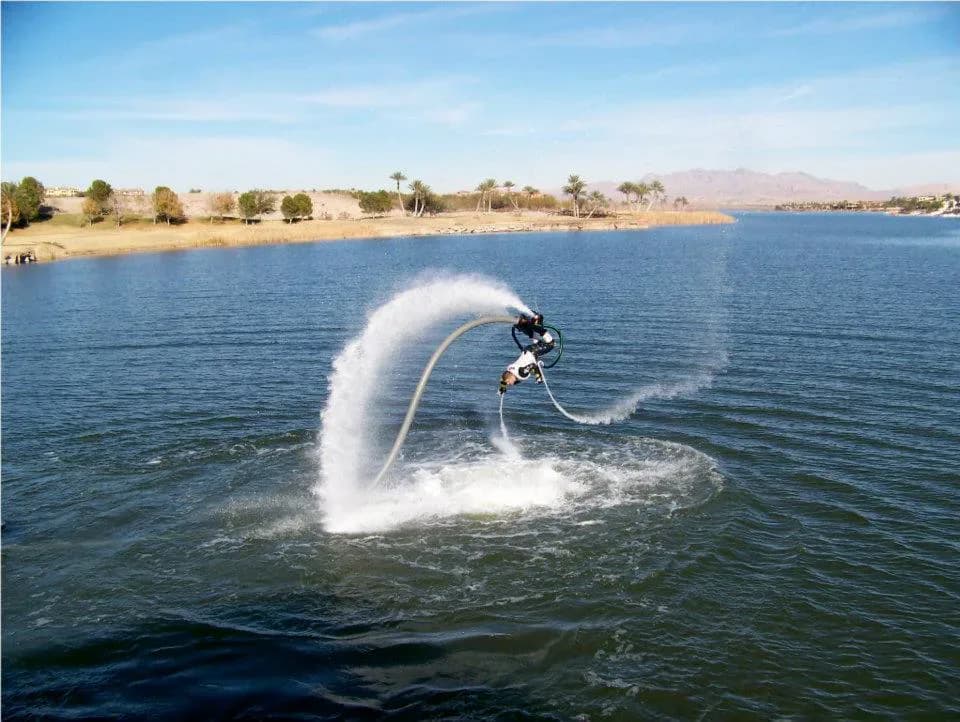 Flyboarding Adventure on a Moroccan Lake