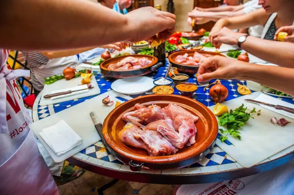 Moroccan Market-to-Table Cooking Experience