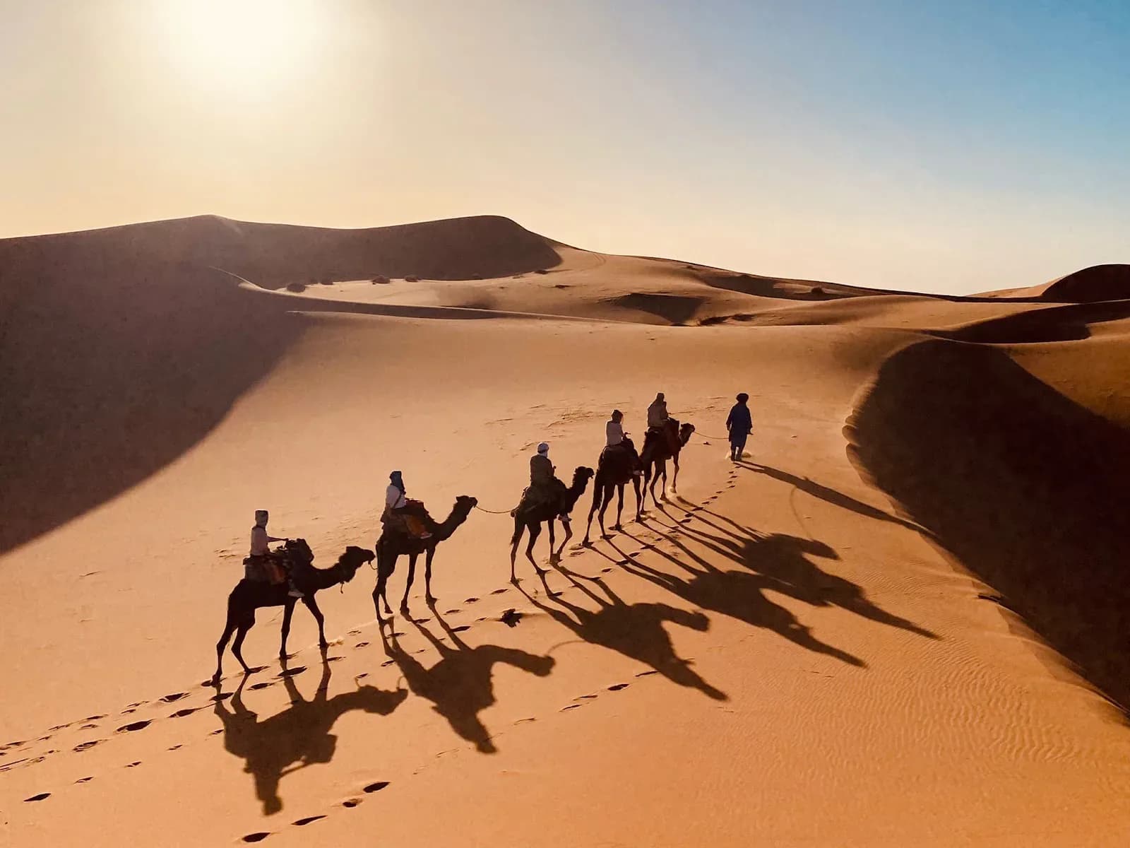 Camel Ride Across Morocco’s Desert Dunes