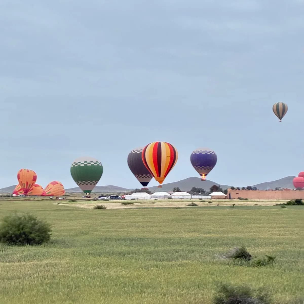 Hot-Air Balloon Flight Over the Moroccan Countryside