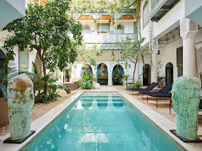 Retiro en el patio de un riad marroquí