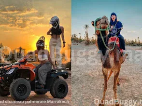 Paseo en quad y en camello por el Palmeral de Marrakech